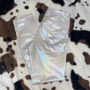 Zyia White Unicorn Luxe 7/8 leggings size 2